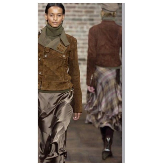 NWT Ralph Lauren Collection Purple Label Fall 2003 Runway Silk Skirt USA Sz 4 - Picture 4 of 16